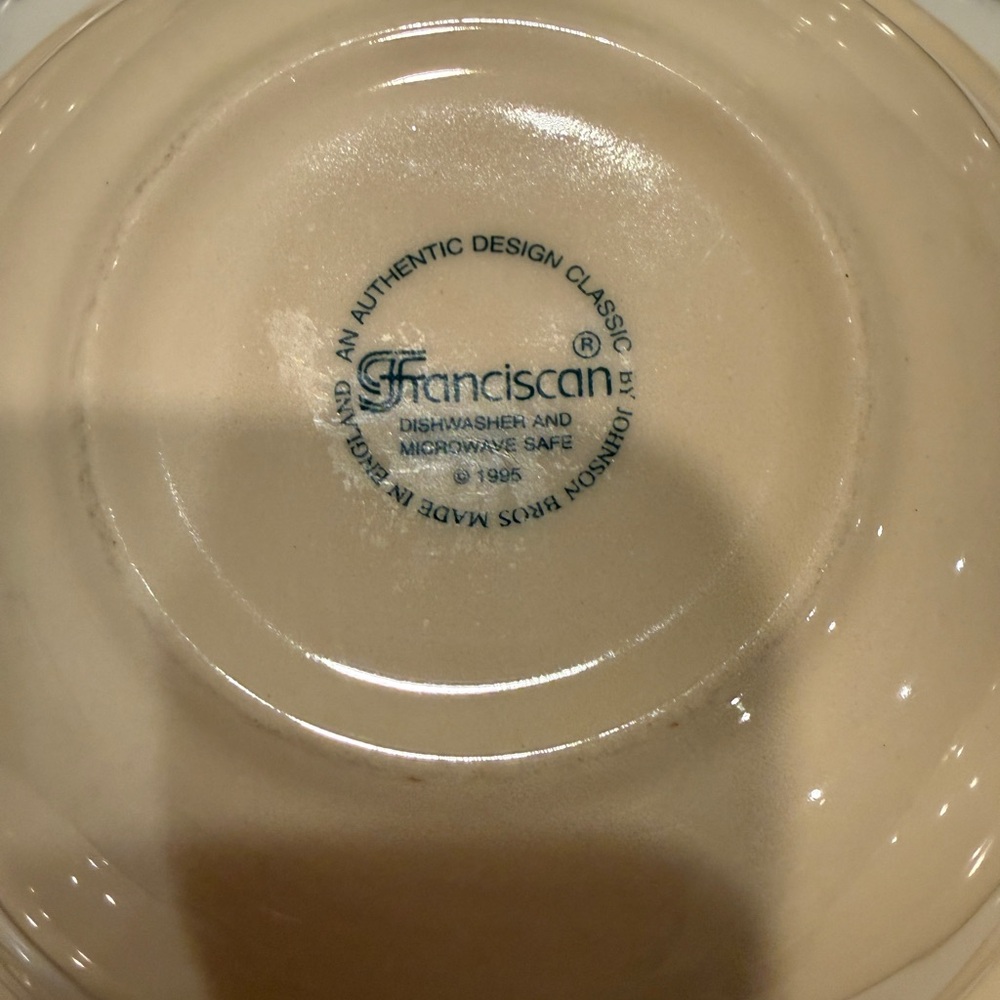 Franciscan Desert Rose Floral 6” Sauce Berry Dessert Bowls x5 Floral Earthenware - Picture 5 of 8